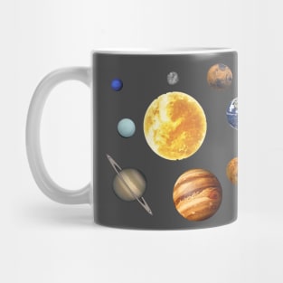 Planets Orbit Around the Sun Solar System Mug